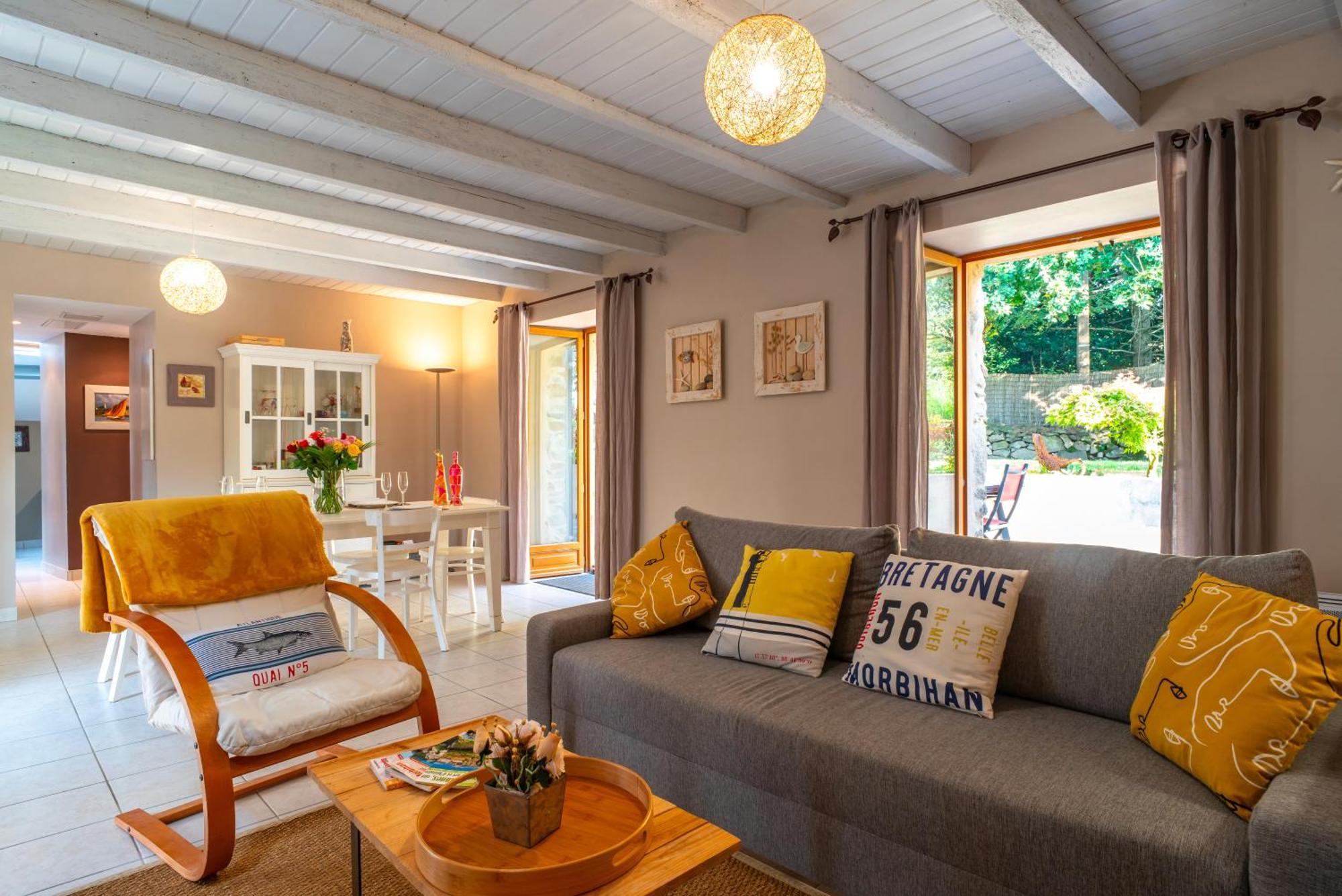La Libellule - Charmante Maison Avec Jardin A Séné Eksteriør billede