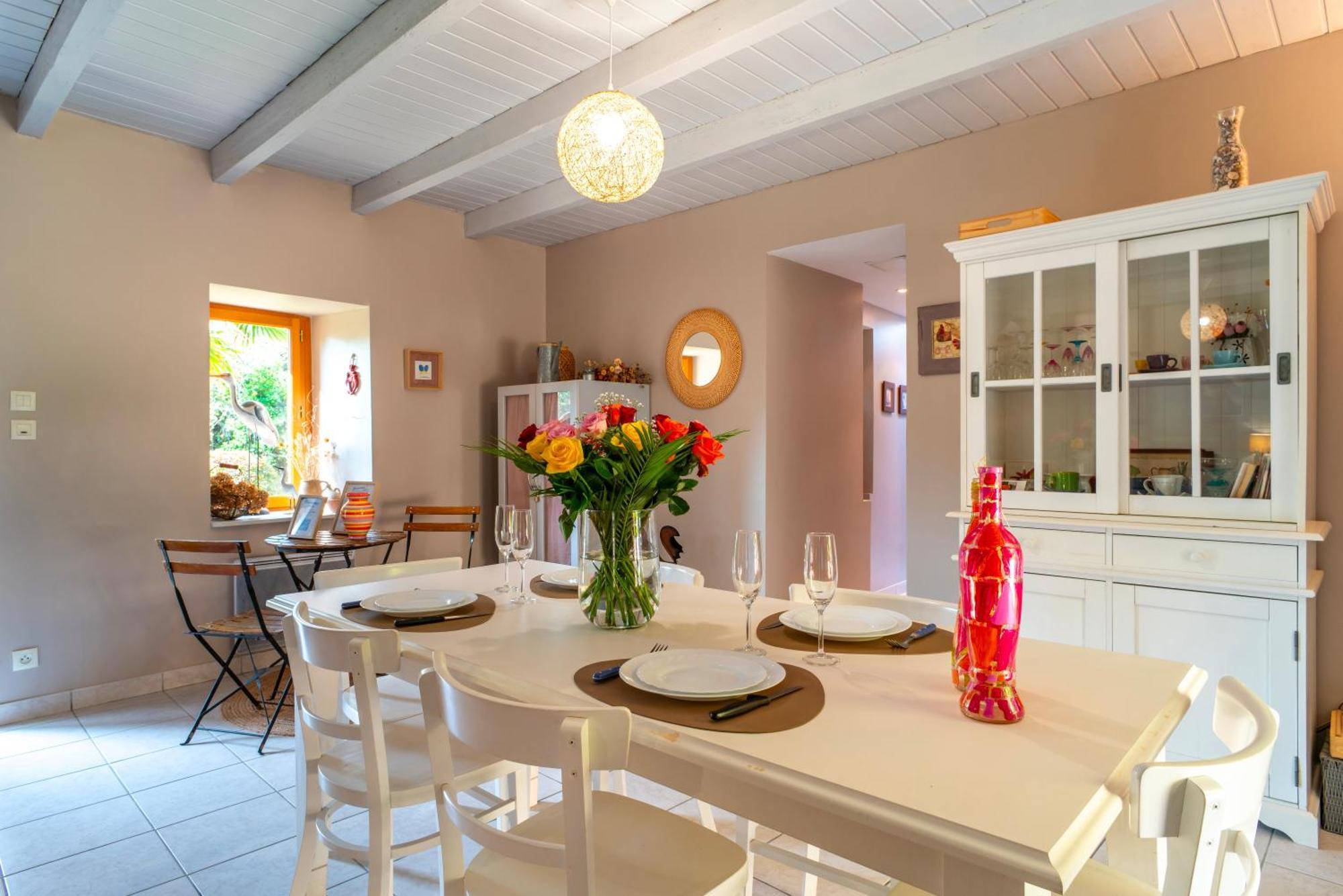 La Libellule - Charmante Maison Avec Jardin A Séné Eksteriør billede